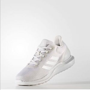 White Adidas cloud foam size 7